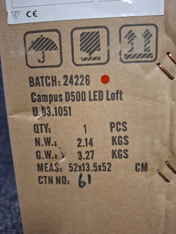 1603812-6 Armatur Solar Light Campus Loft 34W LED 3K-3.5K-4K