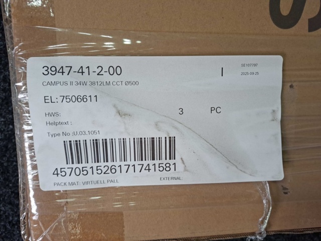 1603813-3 Armatur Solar Light Campus Loft 34W LED 3K-3.5K-4K