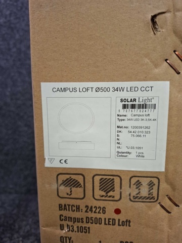 1603813-4 Armatur Solar Light Campus Loft 34W LED 3K-3.5K-4K