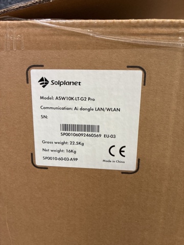 1602754-4 Växelriktare Solplanet ASW-K-LT-G2 PRO