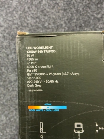 1603965-5 Arbetsbelysning - Ledvance LED Worklight 1X50W 840 Tipod