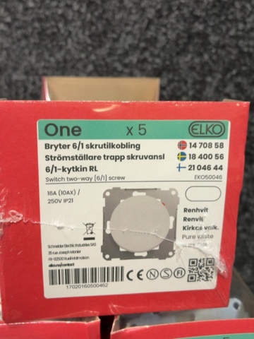 1604741-4 25 st Trappströmställare ELKO One