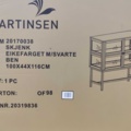 1604625-4 Vitrinskåp Lamier i brunbetsad ek