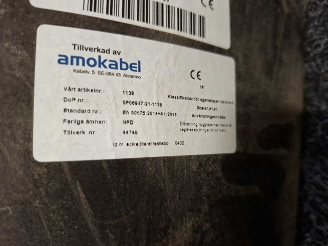 1604857-9 Tvinnad installationskabel FQ 3G1,5 150m