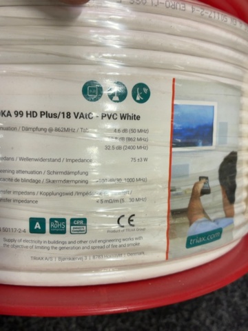 1604765-4 Koaxialkabel TRIAX KOKA 99 HD Plus/18VAtC - 100m