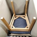1604628-4 4st stolar Dorthe – Oljad ek/svart PU