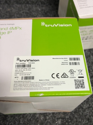1604766-4 2 st Övervakningskameror TruVision Interlogix TVW-5604