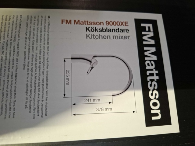 1604850-9 Köksblandare FM Mattsson 9000XE