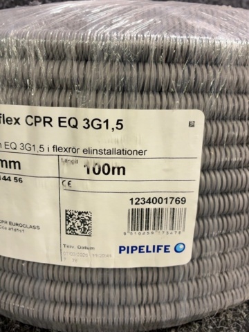 1604773-4 Flexrör Powerflex CPR EQ 3G1,5, Fördragen