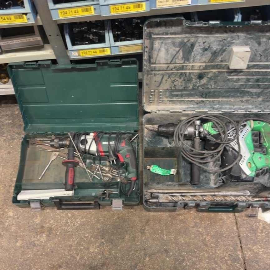 1594860-1 Slagborrmaskin och borrhammare - Metabo och Hitachi - 2 st