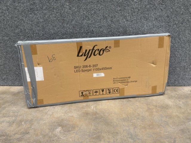 1604634-2 Oval LED-spegel 110x45cm | Antifog-funktion | Olivia