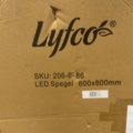 1604635-3 Rund spegel 80x80 cm | LED-belysning och anti-fog-funktion