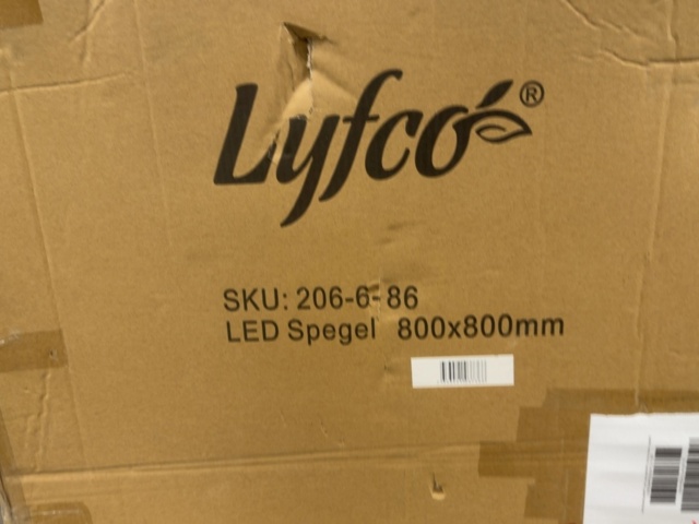 1604635-3 Rund spegel 80x80 cm | LED-belysning och anti-fog-funktion