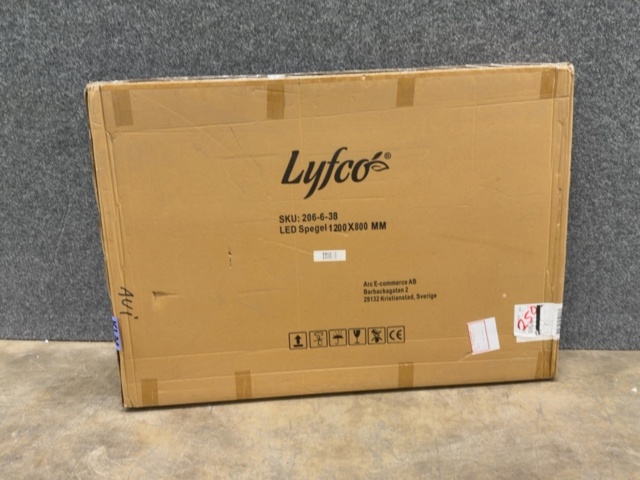 1604636-2 Spegel med LED-belysning 120x80 cm och anti-fog-funktion