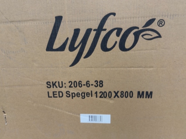 1604636-3 Spegel med LED-belysning 120x80 cm och anti-fog-funktion