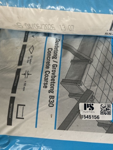 1545156-9 Pallstallage innehållande byggmaterial, betong, handfat, element