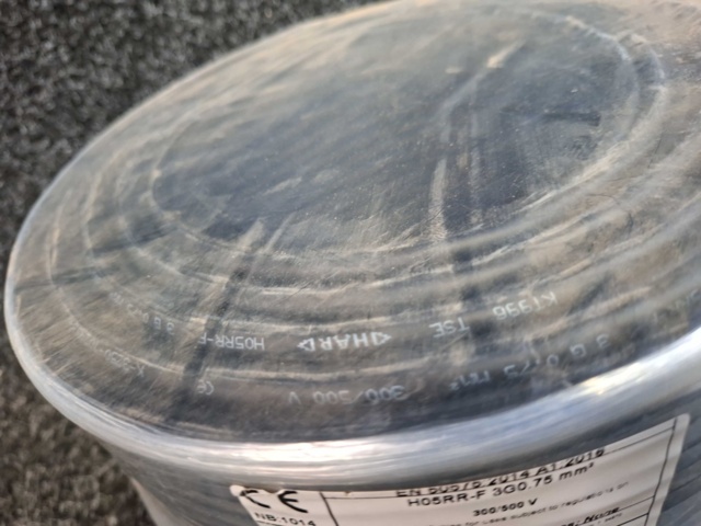 1604781-3 Elkabel/Anslutningskabel Kablotek Kablo H05RR-F 3G0,75 mm²