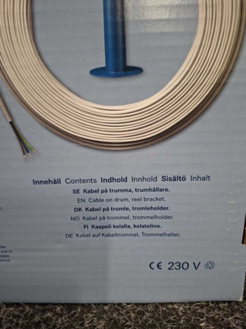 1604807-5 Golvvärmekabel Ebeco Cableflex 11, 49m