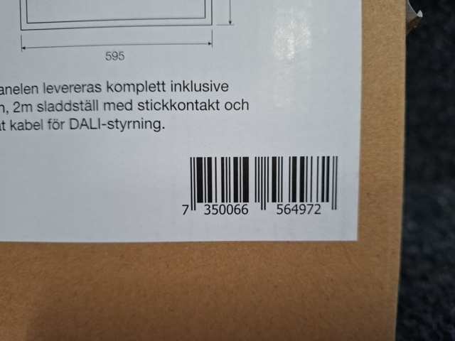 1604809-4 1 st LED-Panel SKY ONE 30W CCT DALI