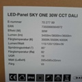 1604809-5 1 st LED-Panel SKY ONE 30W CCT DALI