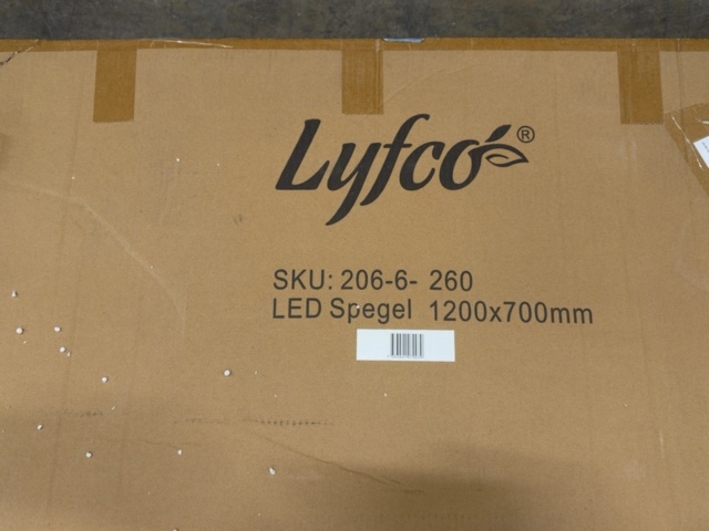 1604651-3 Helkroppsspegel | 120x70cm | Vägghängd | LED-belysning med dimmer | Fiona
