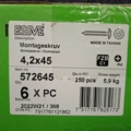 1604814-3 1500 st Montageskruv 4.2x45mm, Essve