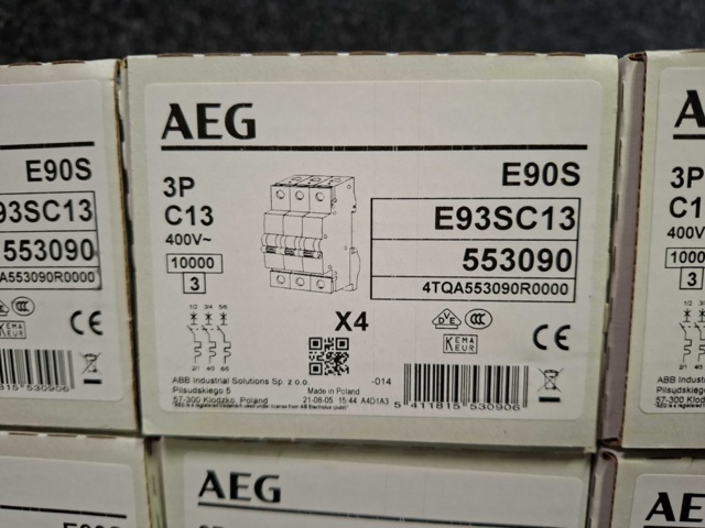 1604819-2 6 st förpackningar med automatsäkringar AEG á 4 st