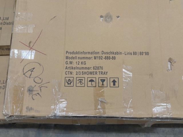 1604656-3 Duschkabin Nordamist Liris - 80x80x195 cm