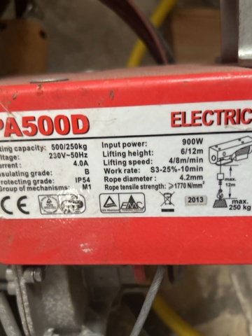 1545168-7 Elektrisk vajertelfer - PA500D
