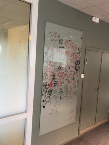 1548358-7 Whiteboardtavlor i glas 6 st