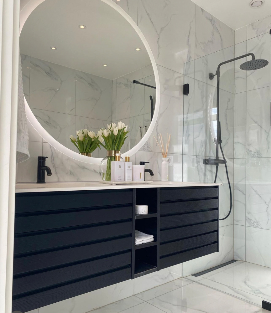 1605446-1 Vit Carrara Marmor Klinker /Granitkeramik 100kvm