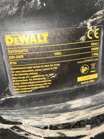1604946-8 Dammsugare 2 st - DeWalt DXV30SAPTA