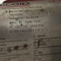 1604947-9 Kapmaskin för metall med stativ - RIDGID 590-L