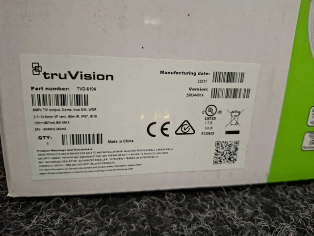 1604832-5 Övervakningskamera TruVision TVD-6104