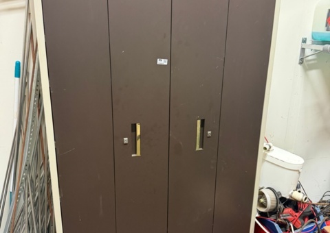 Sheet metal cabinet approx. 120 x 44 x 198 cm