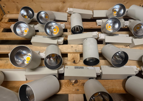 Collection with LED light fittings - 20 pcs