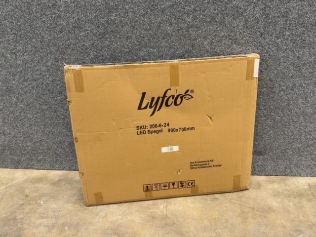 1605667-2 Badrumsspegel | LED-lyse sidor | Dimmer & touch-styrning