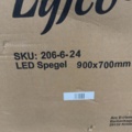 1605667-3 Badrumsspegel | LED-lyse sidor | Dimmer & touch-styrning