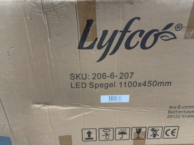 1605669-3 Oval LED-spegel 110x45cm | Antifog-funktion | Olivia