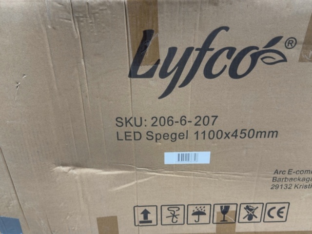 1605669-4 Oval LED-spegel 110x45cm | Antifog-funktion | Olivia