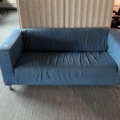 1548371-2 Tresits-soffa med denimklädsel