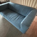 1548371-4 Tresits-soffa med denimklädsel