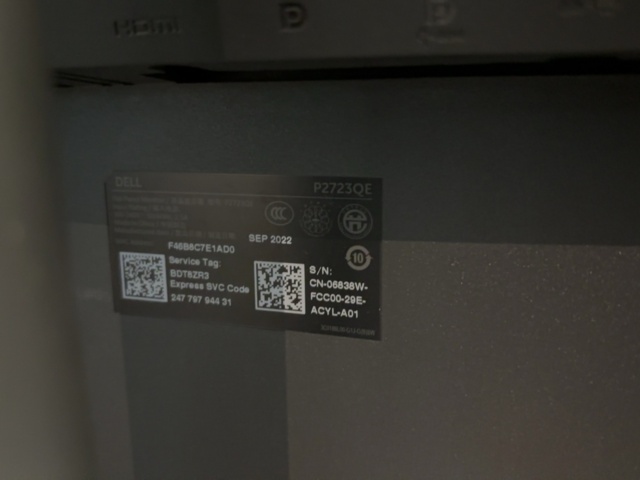 1548388-4 Bildskärmar 2 st 27" - Dell P2723QE
