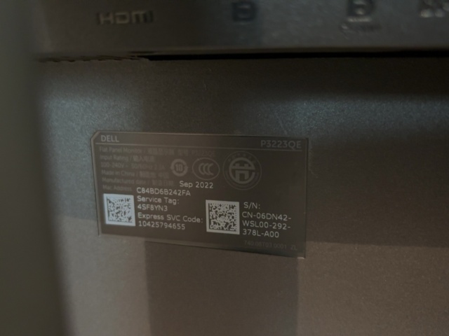 1548389-4 Bildskärmar 2 st 32" - Dell P3223QE