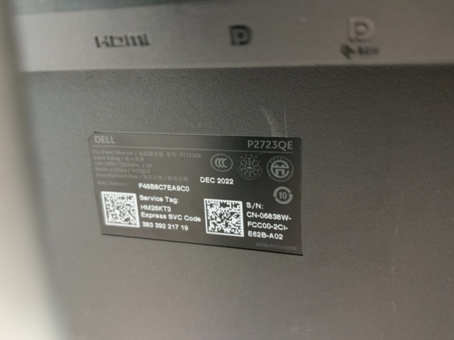 1548391-4 Bildskärmar 5 st 27" - Dell P2723QE