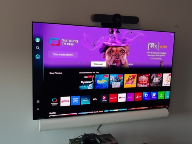 1548394-2 Konferensutrustning med möblemang och smart-TV 55" - Samsung, Sonos / Logitech