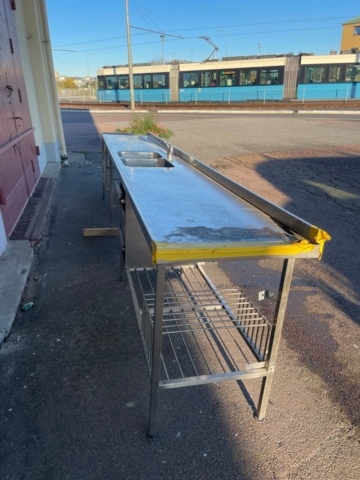 1605704-2 Fristående diskbänk - 420 cm