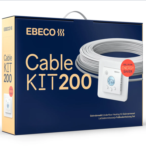 1603878-1 Golvvärmekit - Ebeco Cable Kit 200