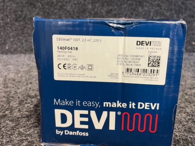 1603885-6 Golvvärmematta - DEVI 100T