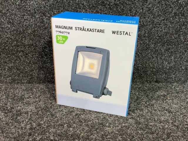 1603942-2 LED-strålkastare - Westal Magnum 50W, 4500K, 4280 lm, alugrå